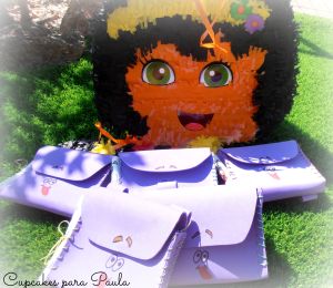Piñata Dora y dulceros Mochila